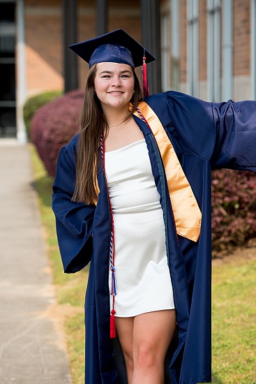 Madeline Pittman Cap and Gown