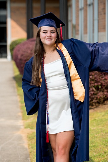 Madeline Pittman Cap and Gown